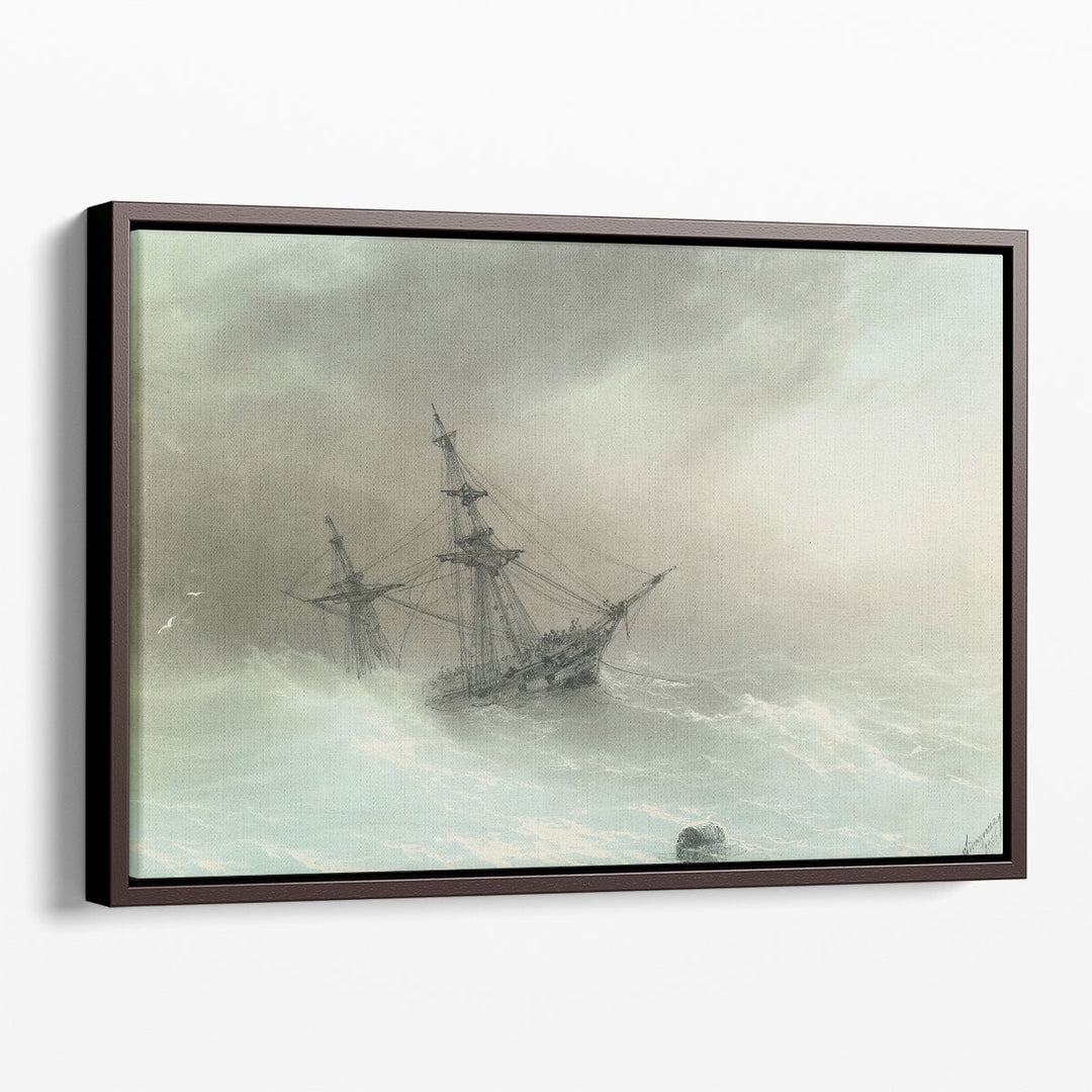 Ship in a Stormy Sea, 1888 - Canvas Print Wall Art