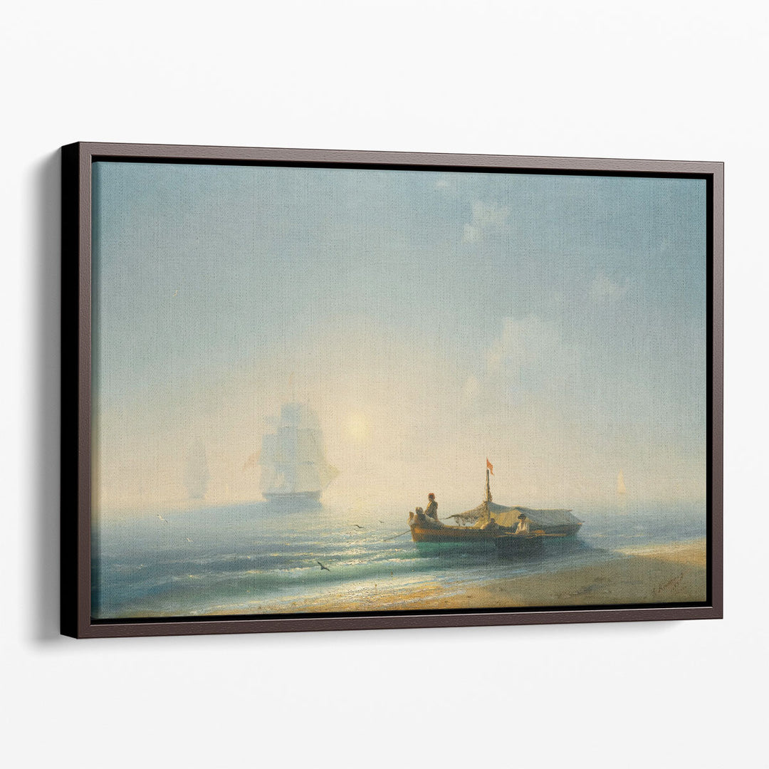 Fishermen At Dawn, Naples, 1843 - Canvas Print Wall Art
