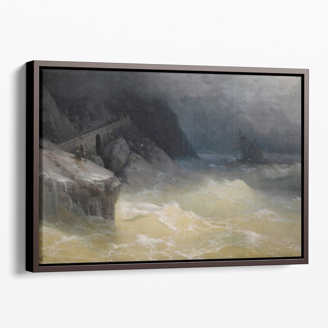 Shipwreck off the Black Sea Coast - Canvas Print Wall Art