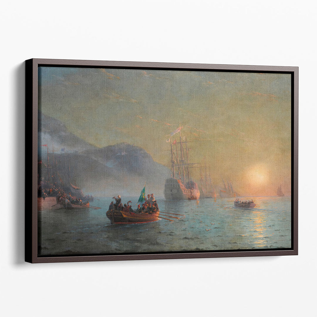 Columbus’ Farewell before Starting on his Voyage from Port Palos in Spain - Canvas Print Wall Art