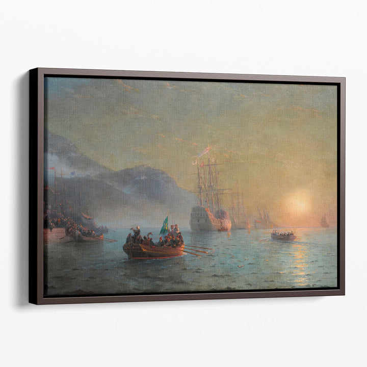 Columbus’ Farewell before Starting on his Voyage from Port Palos in Spain - Canvas Print Wall Art