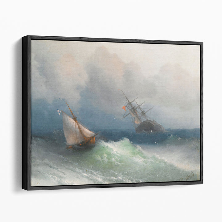 Two Ships at Sea, 1863 - Canvas Print Wall Art