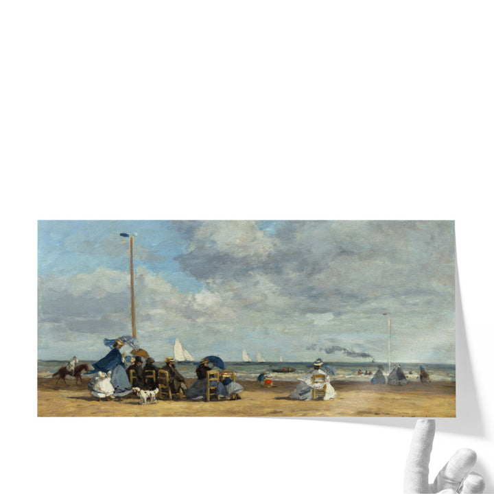 Beach at Trouville - Canvas Print Wall Art