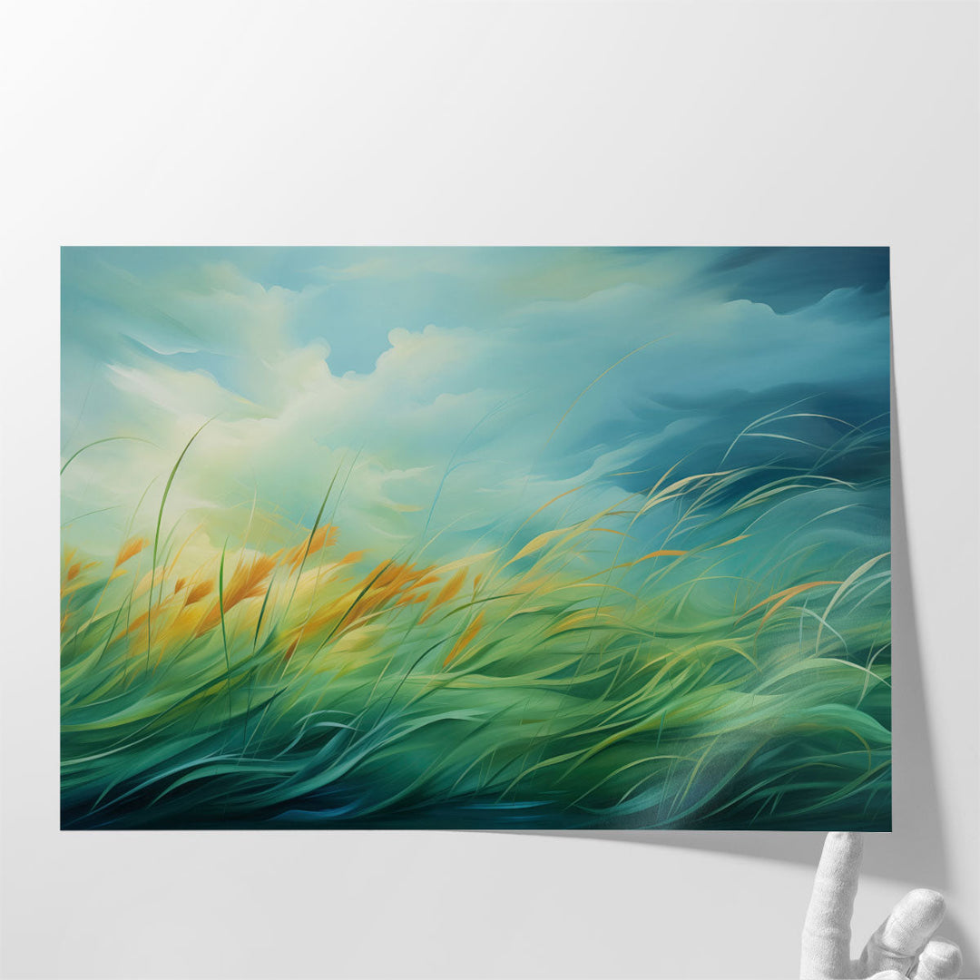 Dreamy Green Oasis - Canvas Print Wall Art