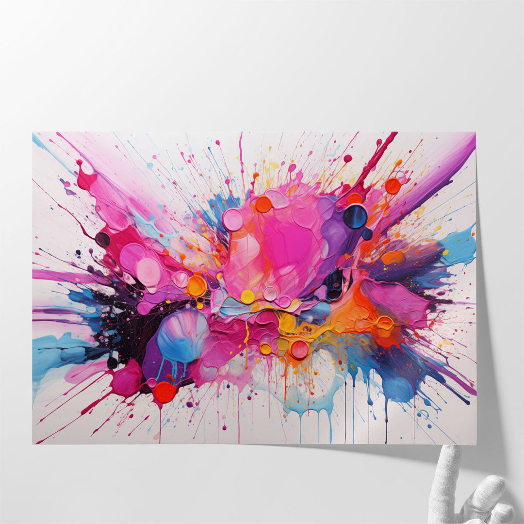 Splash Spectrum - Canvas Print Wall Art