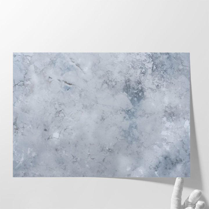 Glacial Opaline Frost - Canvas Print Wall Art