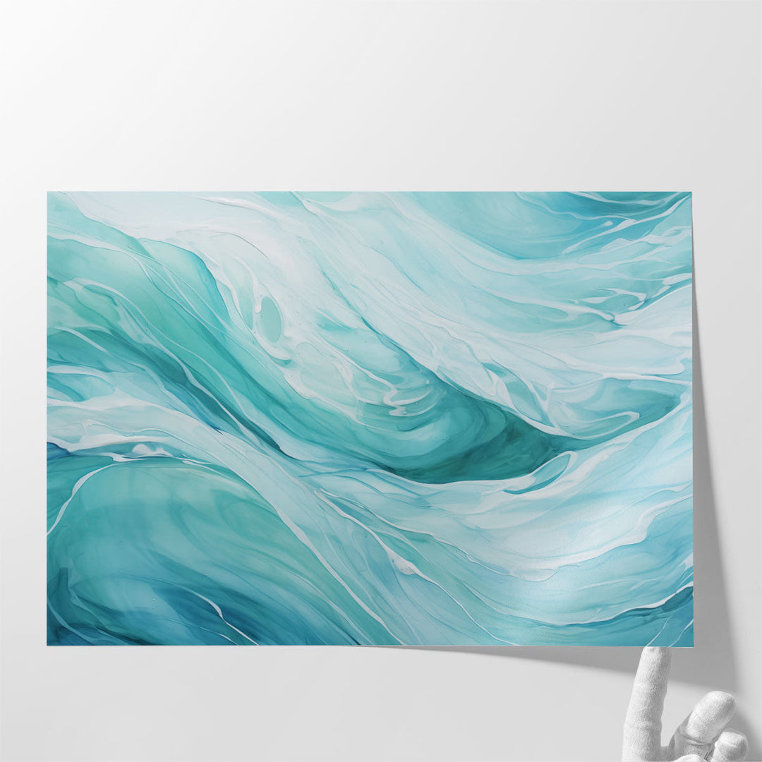 Marble Waves - Canvas Print Wall Art