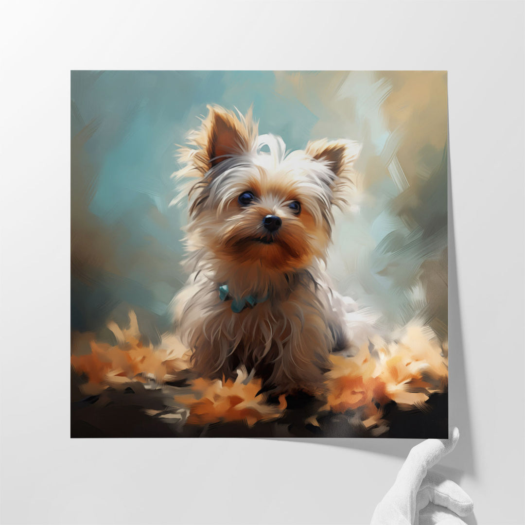 Digital Expressionist Pup - Canvas Print Wall Art
