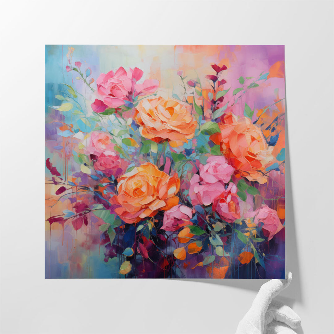 Intricate Garden Collage - Canvas Print Wall Art
