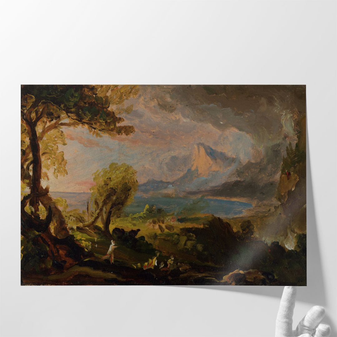 The Course of Empire, The Savage State - Canvas Print Wall Art