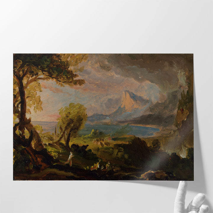 The Course of Empire, The Savage State - Canvas Print Wall Art