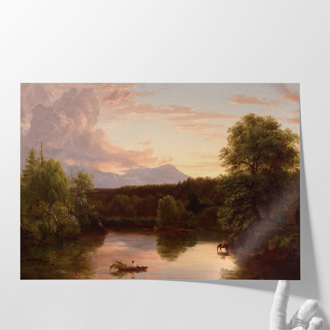 North Mountain and Catskill Creek, 1838 - Canvas Print Wall Art