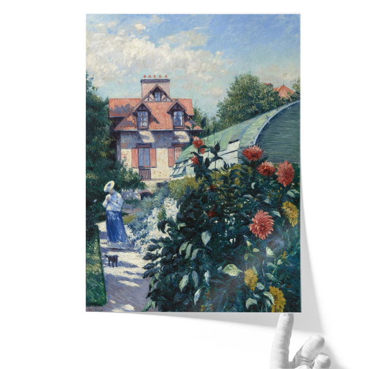 Dahlias, Garden at Petit Gennevilliers, 1893 - Canvas Print Wall Art