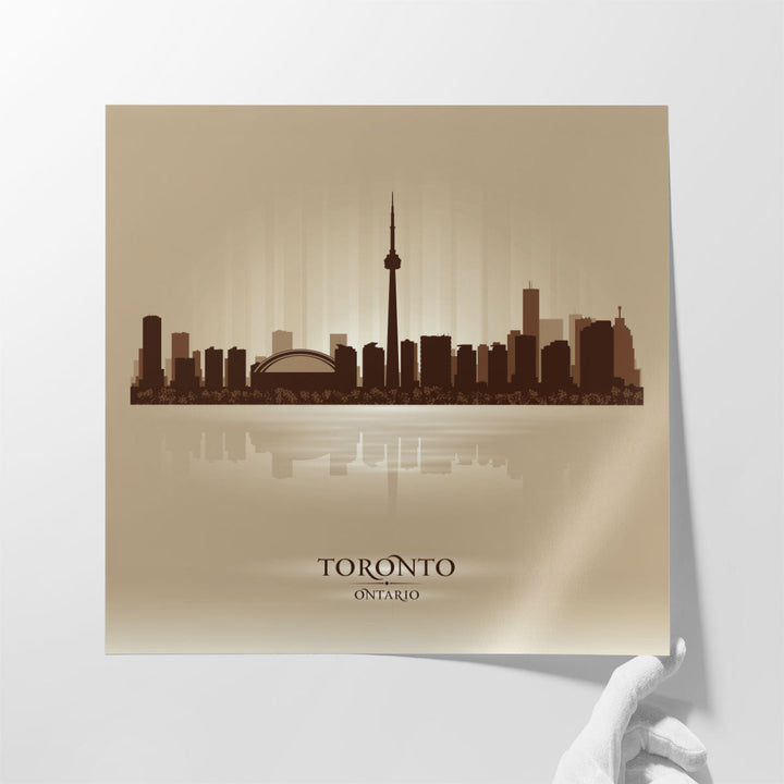 Toronto Ontario, City Skyline - Canvas Print Wall Art