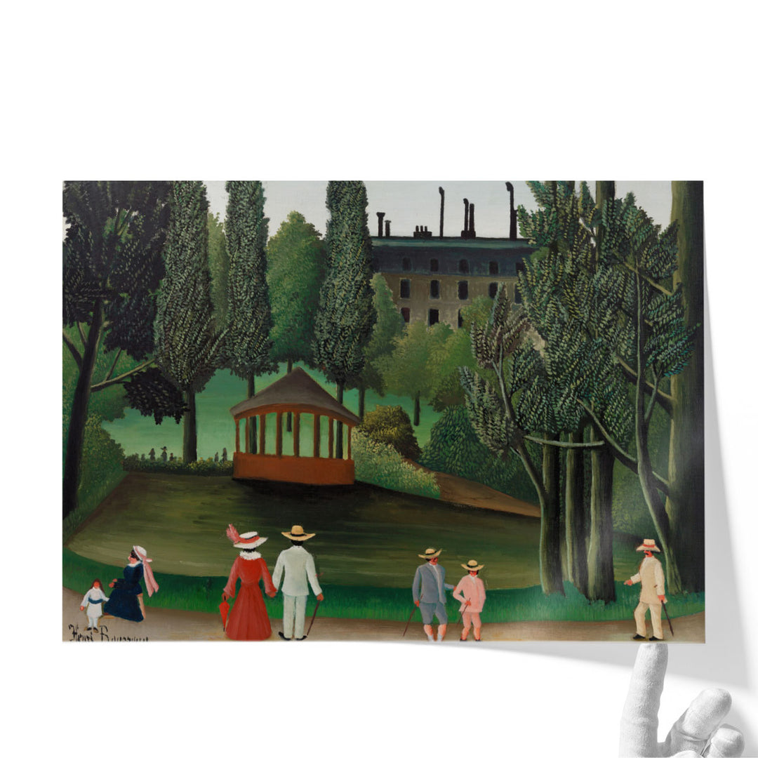 View of Montsouris Park, the Kiosk - Canvas Print Wall Art