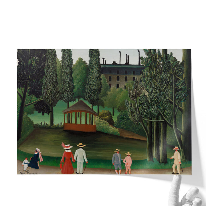 View of Montsouris Park, the Kiosk - Canvas Print Wall Art