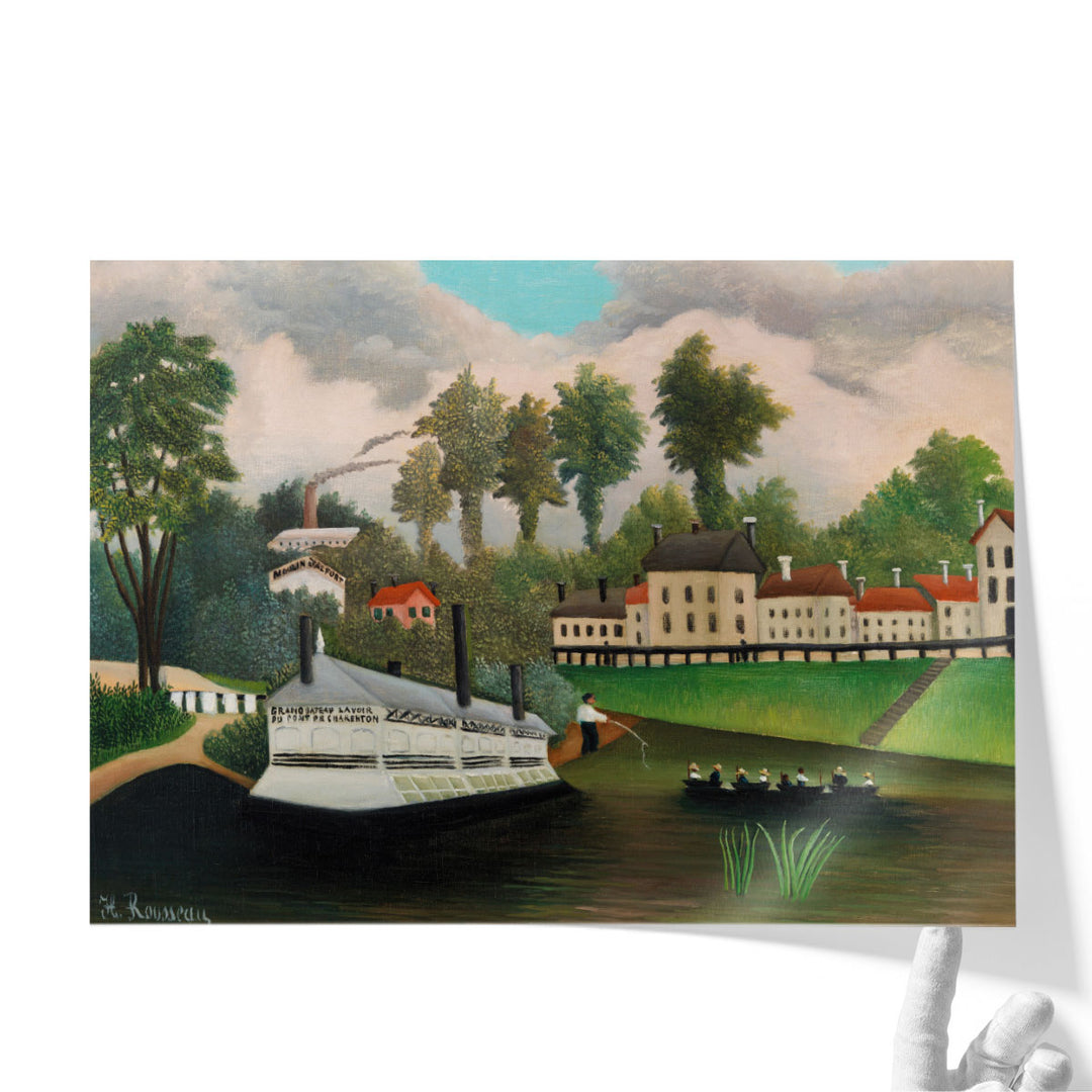 The Laundry Boat of Pont de Charenton - Canvas Print Wall Art
