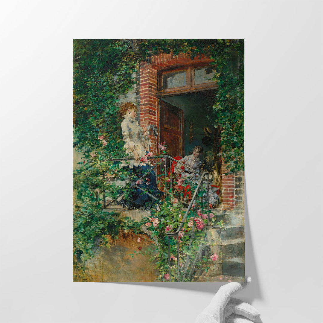 On the Terrace - Canvas Print Wall Art