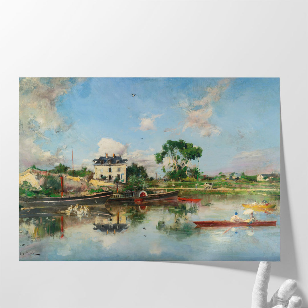 On The Seine - Canvas Print Wall Art
