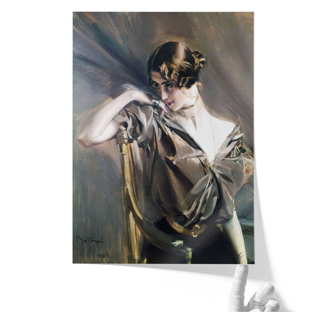 Portrait of Cleo de Merode - Canvas Print Wall Art