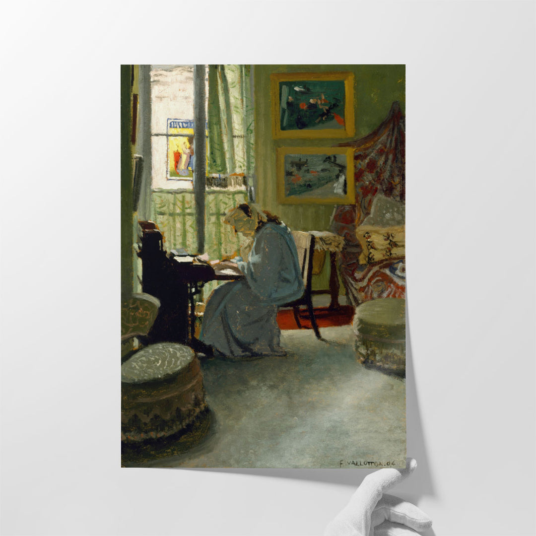 Woman Writing in an Interior, 1904 - Canvas Print Wall Art
