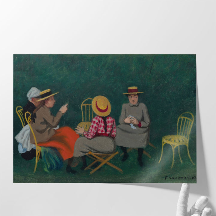 Fillettes au Bois de Boulogne ou Le Jardin - Canvas Print Wall Art