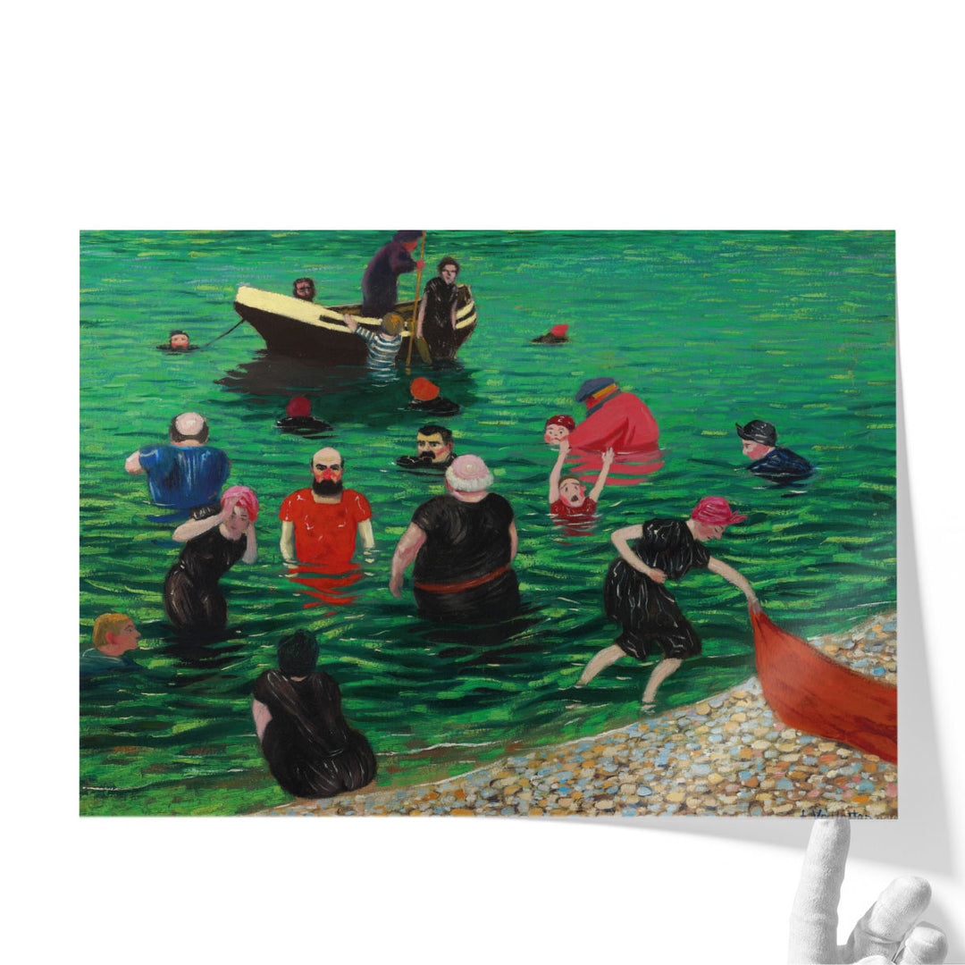 La baignade à Etretat, 1899 - Canvas Print Wall Art