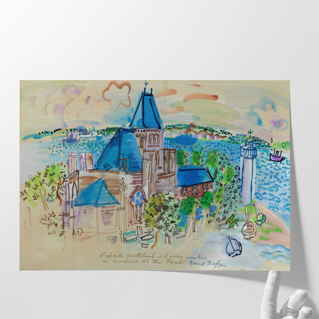 L’Église de Quillebeuf - Canvas Print Wall Art