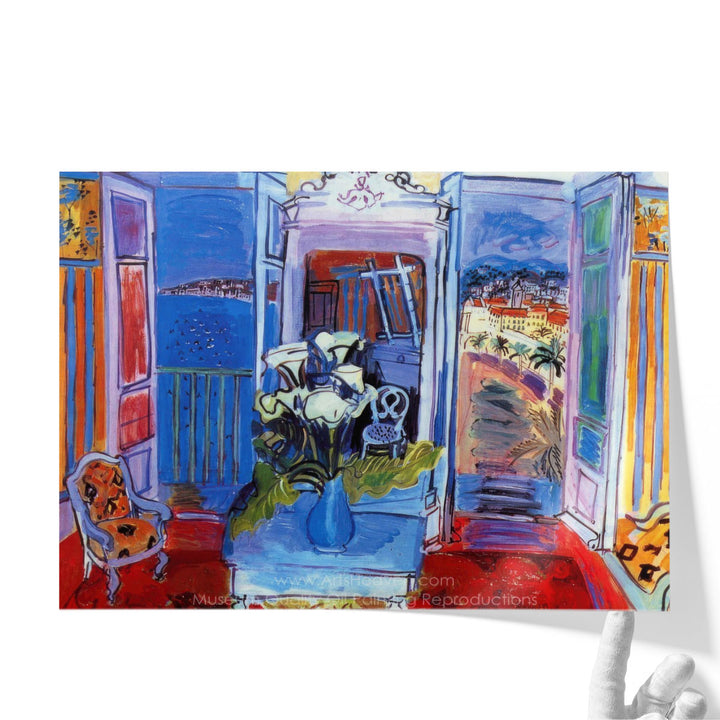 Interior with Open Windows - Canvas Print Wall Art