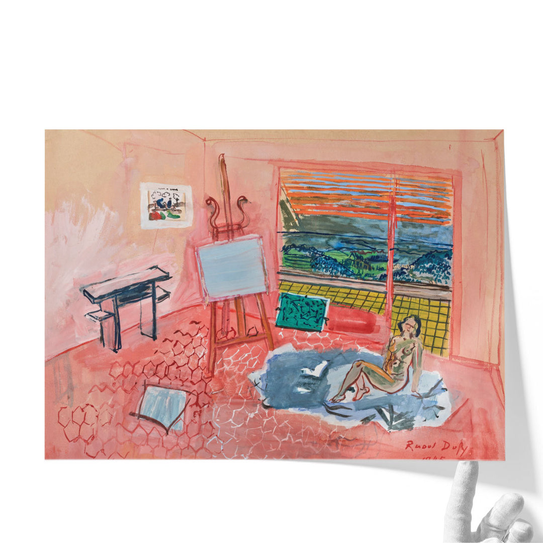 Nu dans l’atelier Rouge de Vence - Canvas Print Wall Art