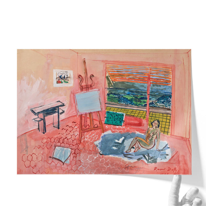 Nu dans l’atelier Rouge de Vence - Canvas Print Wall Art