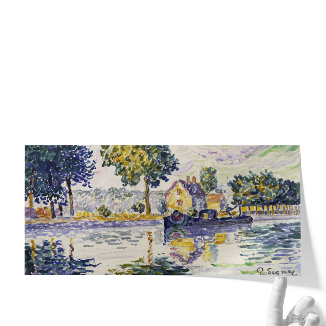 View of the Seine, Samois - Canvas Print Wall Art