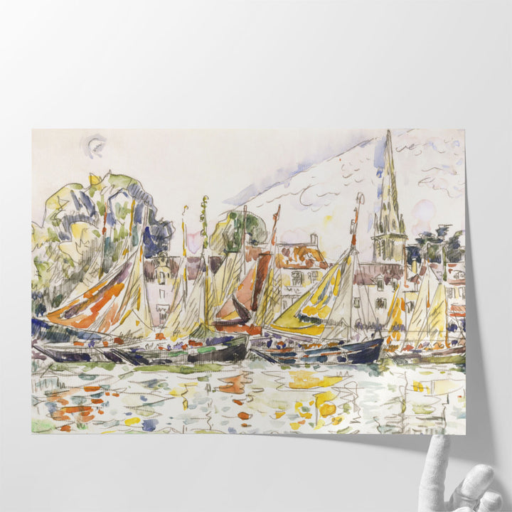 Le Pouliguen, Fishing Boats - Canvas Print Wall Art