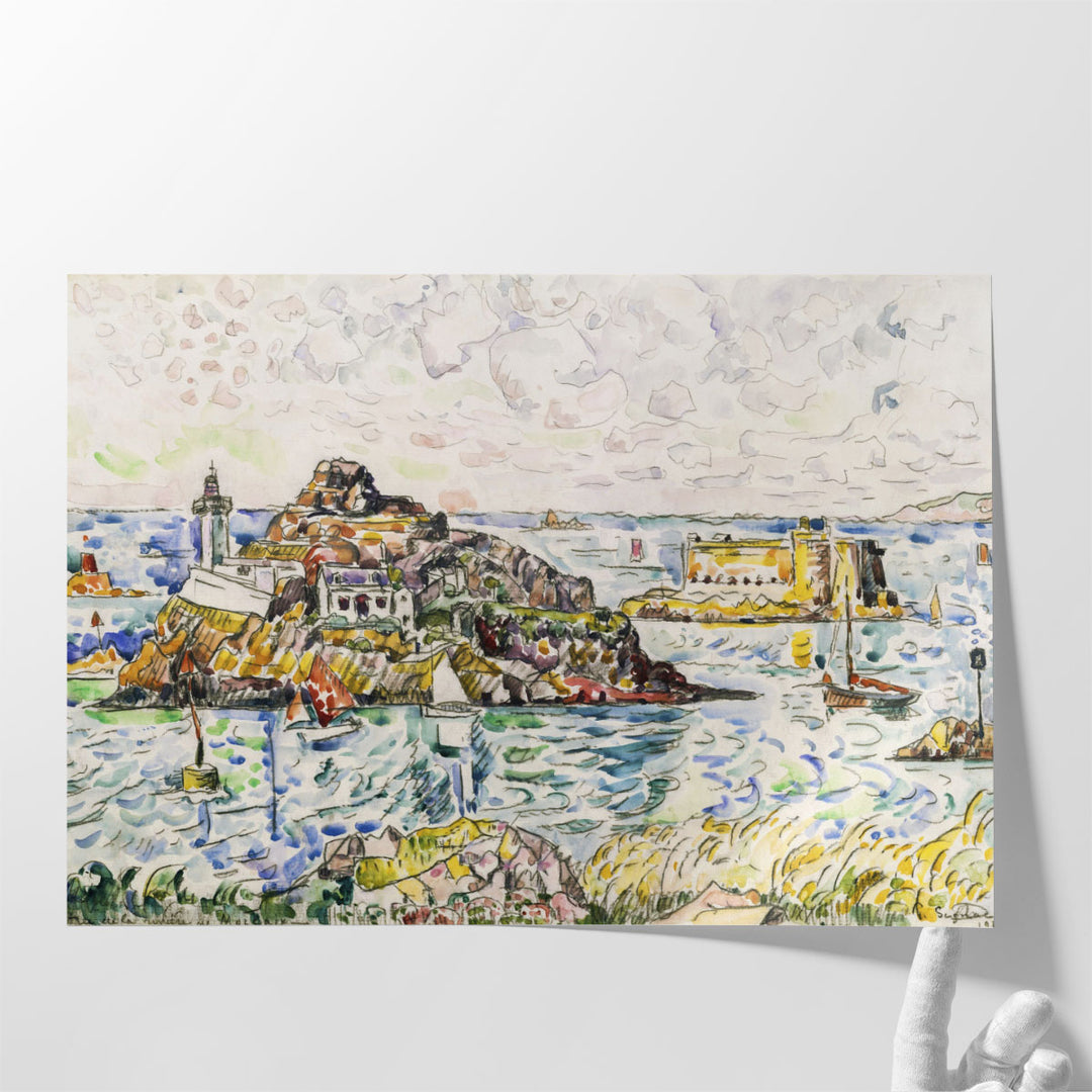 Morlaix, Entrance of the River - Canvas Print Wall Art