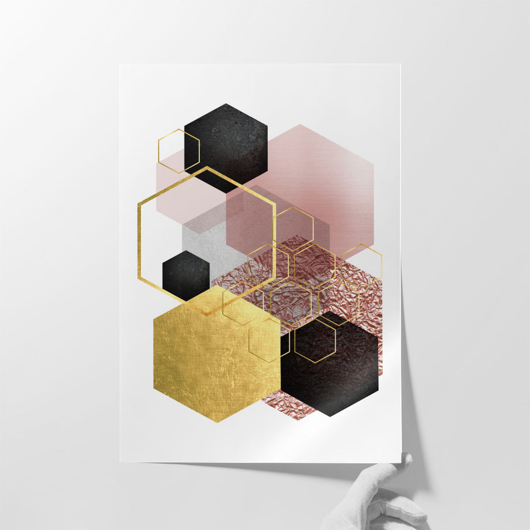 BlushPink Gold 2 - Canvas Print Wall Art