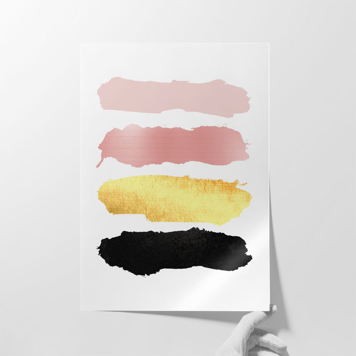 BlushPink Gold 3 - Canvas Print Wall Art