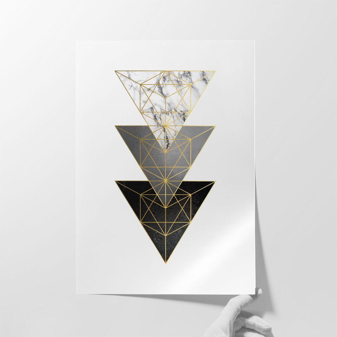 3 Triangles - Canvas Print Wall Art