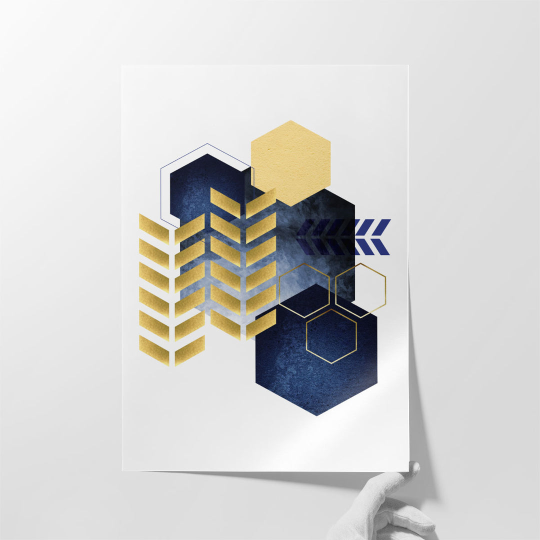 Geometric Greek Odyssey 3 - Canvas Print Wall Art
