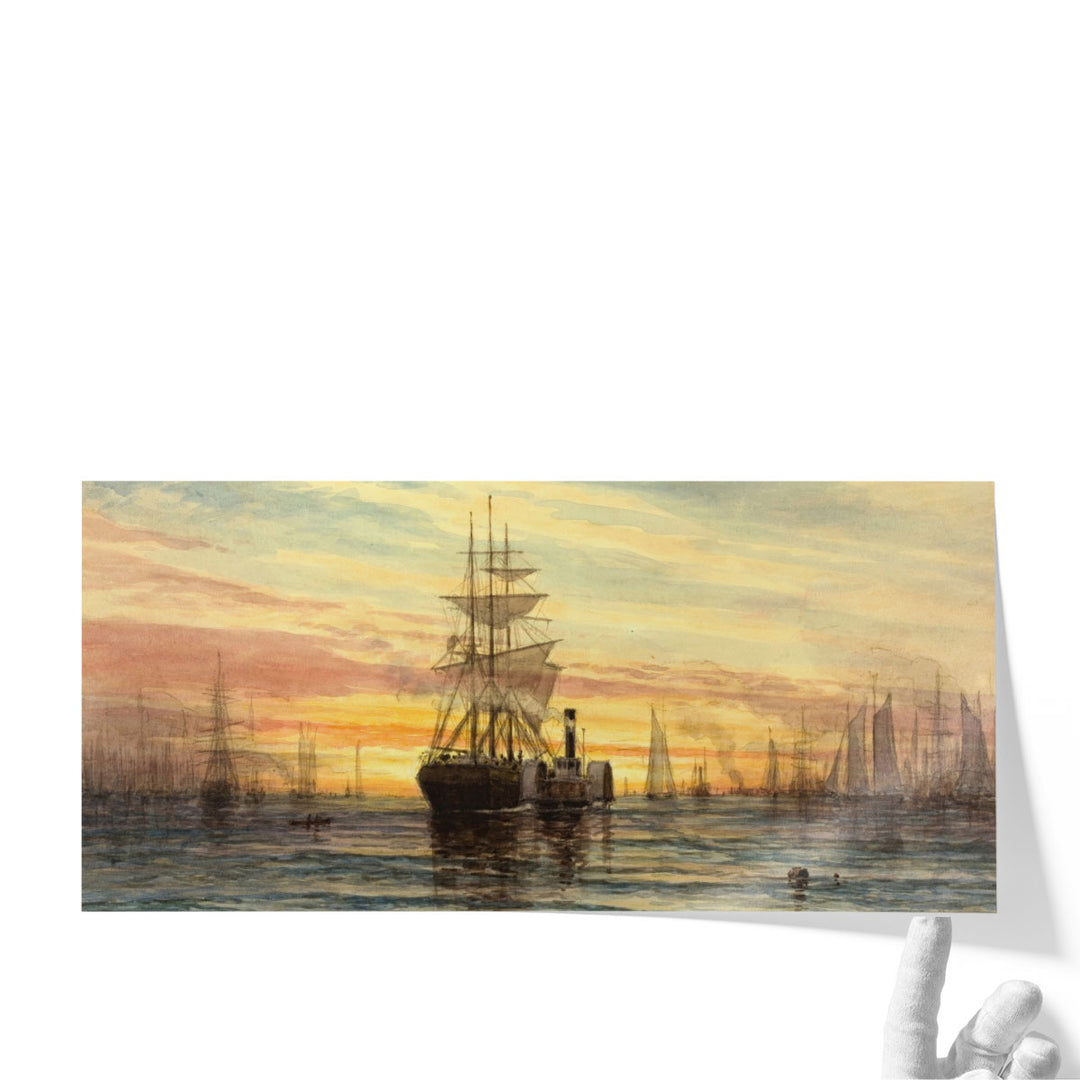 Harbor Scene, 1885 - Canvas Print Wall Art