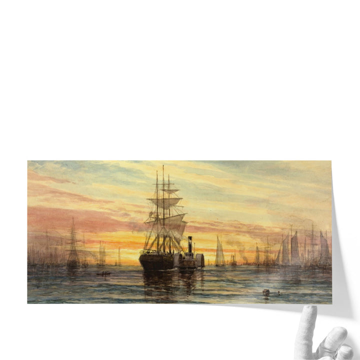 Harbor Scene, 1885 - Canvas Print Wall Art