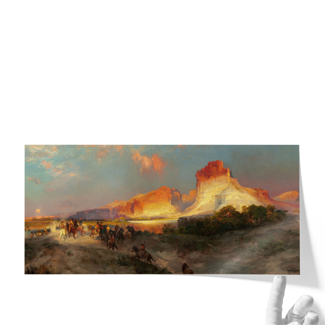 Green River Cliffs, Wyoming - Canvas Print Wall Art