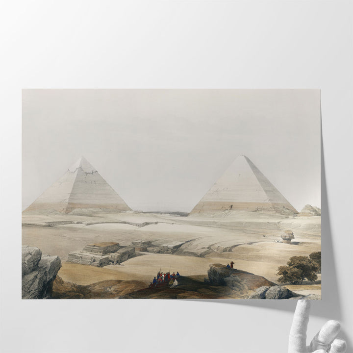 Pyramids of Geezeh - Canvas Print Wall Art