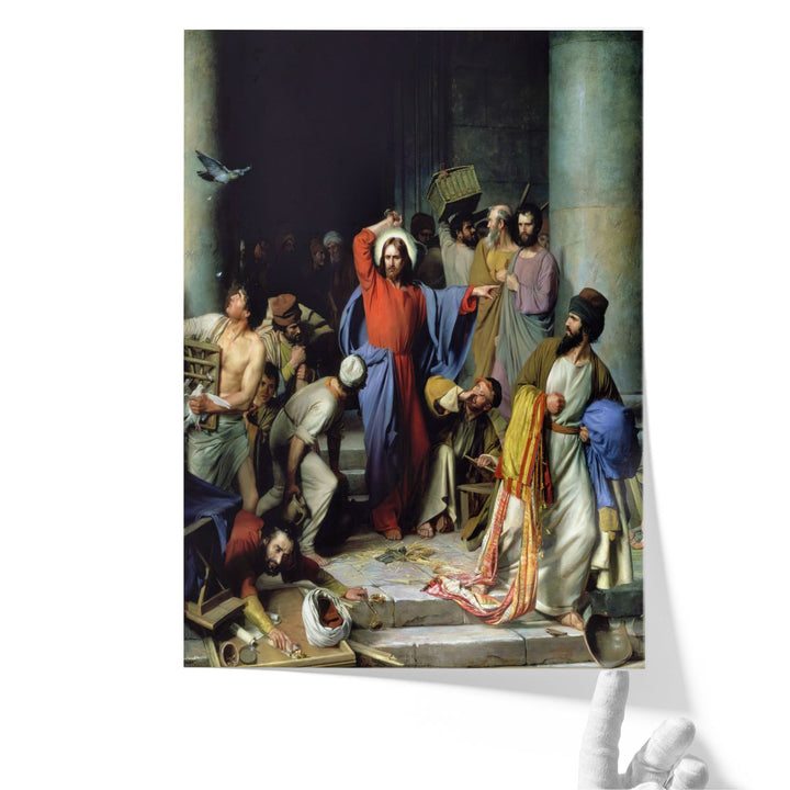 Casting Out the Money Changers - Canvas Print Wall Art