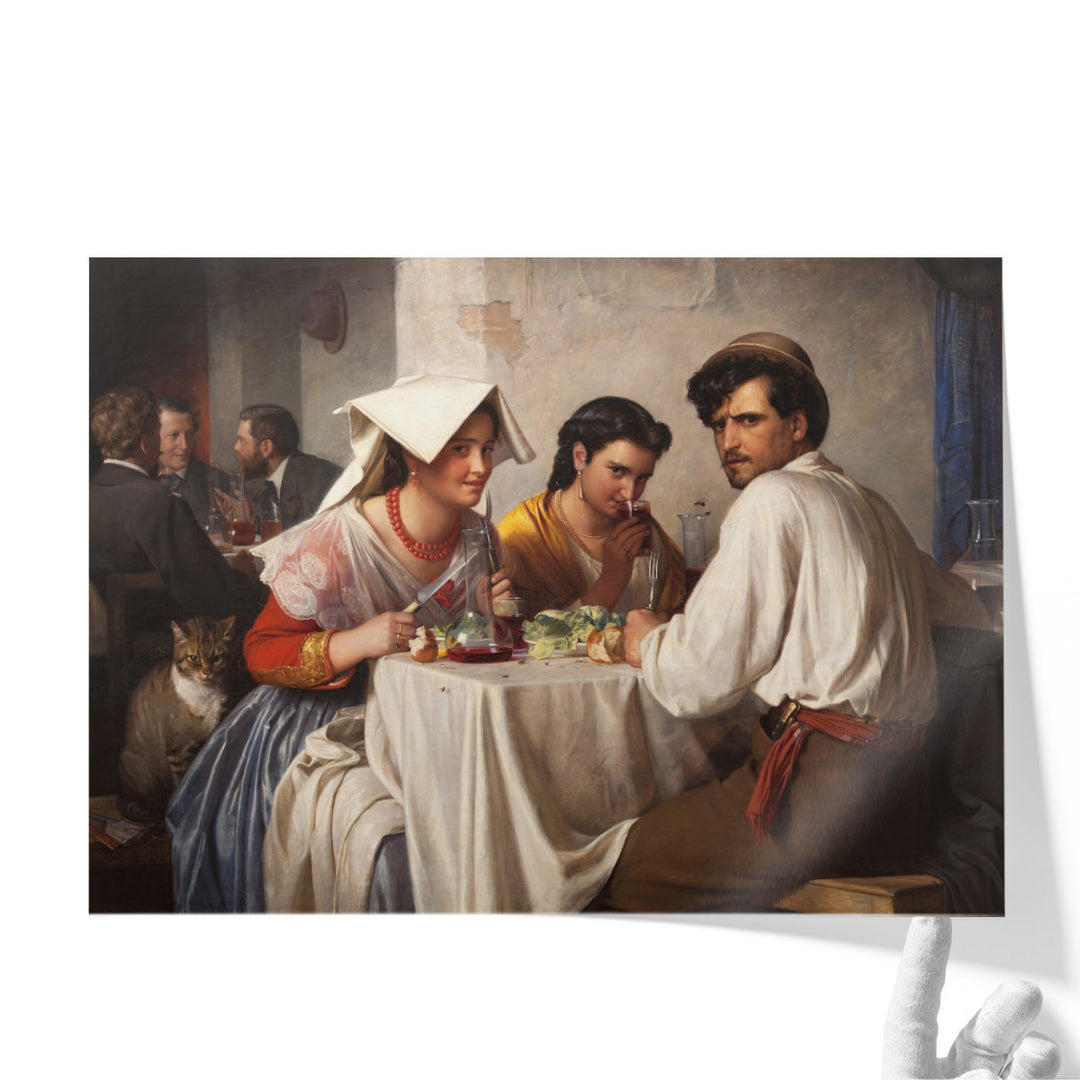From a Roman Osteria - Canvas Print Wall Art