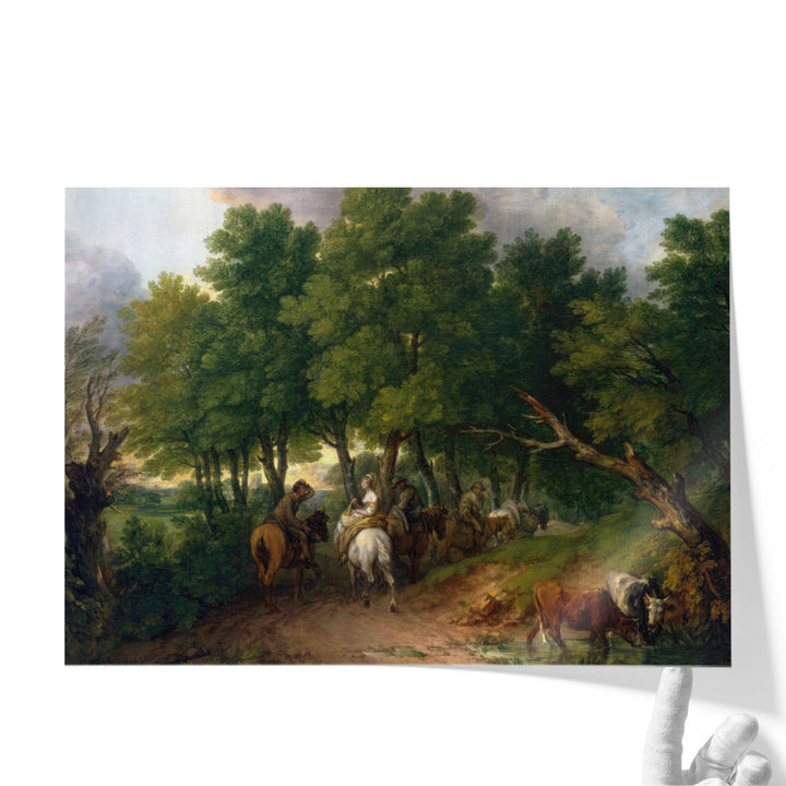 Road from Market - Canvas Print Wall Art