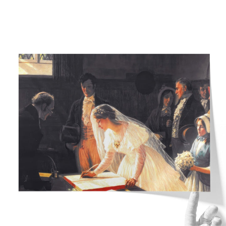 The Wedding Register - Canvas Print Wall Art