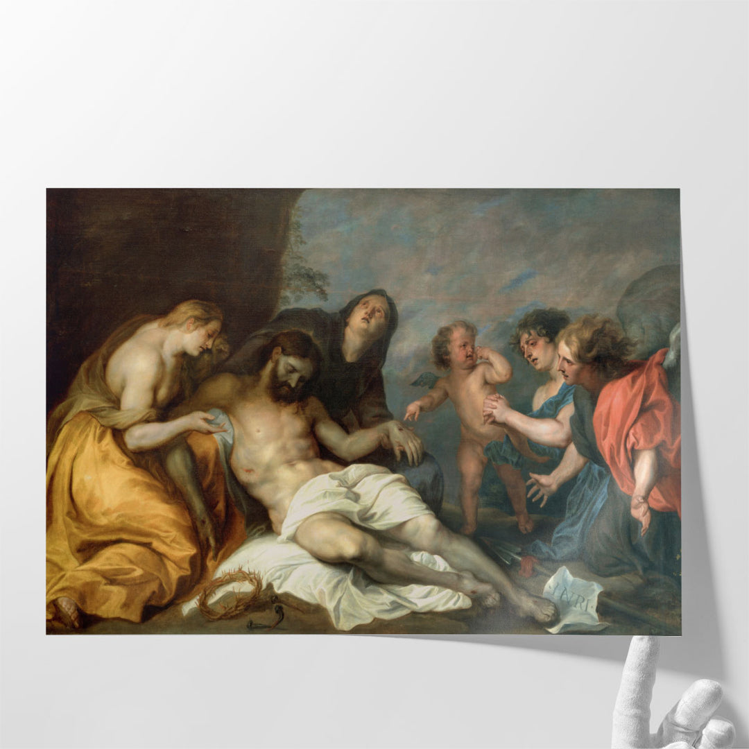 Lamentation Over the Dead Christ - Canvas Print Wall Art