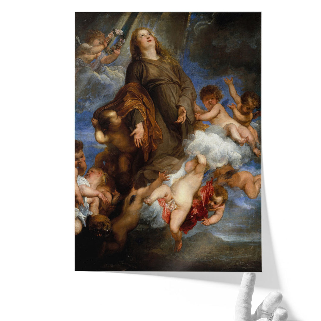 Saint Rosalie Interceding for the Plague Stricken of Palermo - Canvas Print Wall Art