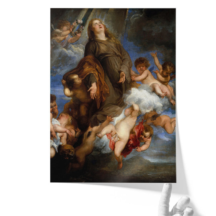Saint Rosalie Interceding for the Plague Stricken of Palermo - Canvas Print Wall Art