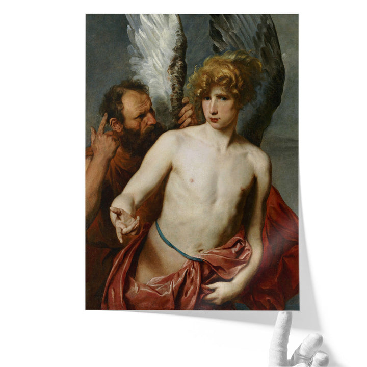 Daedalus and Icarus Anthony Van Dyck - Canvas Print Wall Art